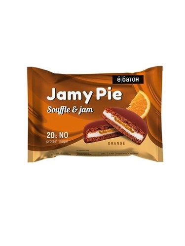 ё|батон Протеиновое печенье Jamy Pie Souffle and Jam (60г) EBT169 - фото 10570