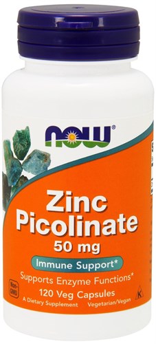 NOW Zinc Picolinate 50 mg (120капс) NOW304 - фото 12536