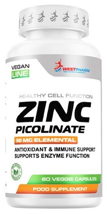 WESTPHARM Vegan Line Zinc Picolinate 30mg (60капс) WEST092 - фото 12729