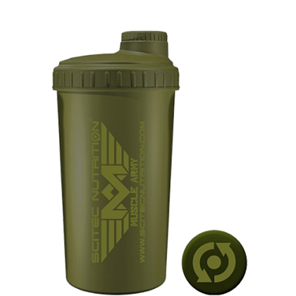 Scitec Nutrition Шейкер Muscle Army Green (700мл) SCN256 - фото 5901