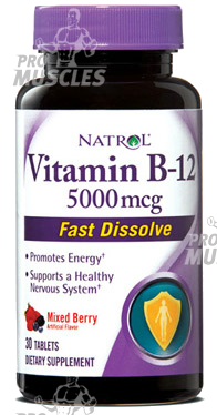 Natrol - Vitamin B-12 Fast Dissolve (30таб) NAT121 - фото 6102