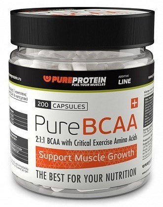PureProtein - BCAA (200капс) PUR003 - фото 6595