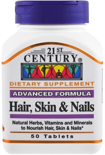 21st Century Advanced Formula Hair, Skin & Nails (50таб) CEN017 - фото 8154