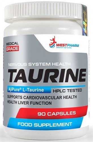 WESTPHARM Taurine 500mg (90капс) WEST067 - фото 8586