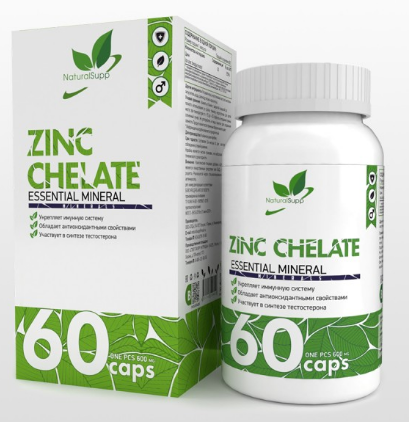 Natural Supp Zinc Chelate (60капс) NS-030 - фото 9266